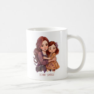 Personalized Sparkly Mother and Daughter Coffee Mug