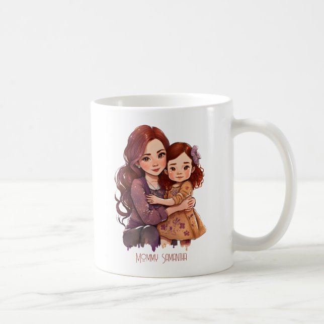 Personalized Sparkly Mother and Daughter Coffee Mug (Right)