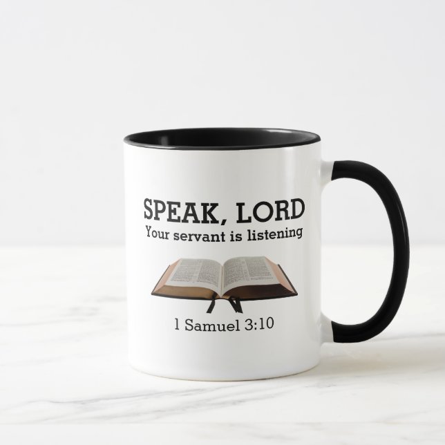 Personalized SPEAK LORD Christian Mug (Right)