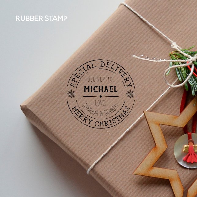 Personalized Special Delivery Grandparents Gift Self-inking Stamp (Creator Uploaded)
