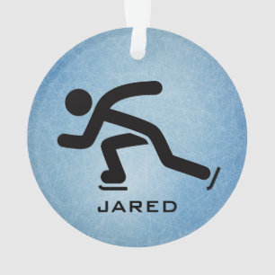 Personalized Speed Skating Acrylic Ornament