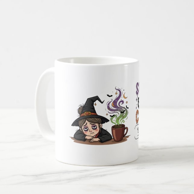 Personalized Spells Before Coffee Mug  (Front Left)