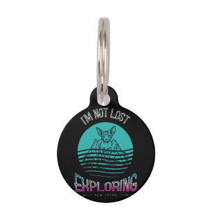 Personalized Sphynx Cat Not Lost Funny  Pet Tag