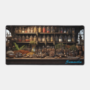 Personalized Spice Shop Counter Desk Mat