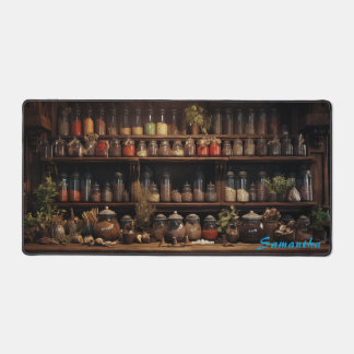 Personalized Spice Shop Counter Desk Mat