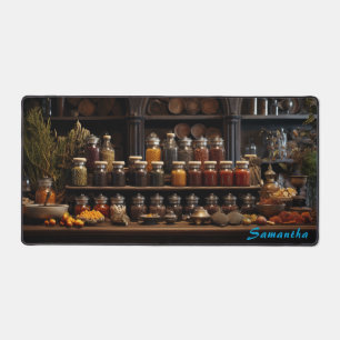 Personalized Spice Shop Counter Desk Mat