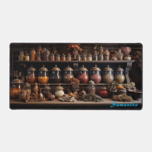 Personalized Spice Shop Counter Desk Mat