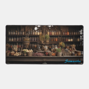 Personalized Spice Shop Counter Desk Mat