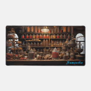 Personalized Spice Shop Counter Desk Mat