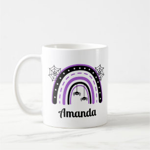 Personalized Spider Rainbow Halloween Coffee Mug