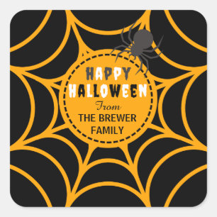 Personalized Spider Web Sticker