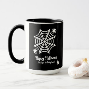 Personalized Spiderweb Halloween Mug