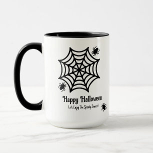 Personalized Spiderweb Halloween Mug