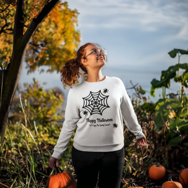 Personalized Spiderweb Halloween Sweatshirt (Creator Uploaded)