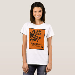 Personalized Spiderweb Halloween T-Shirt