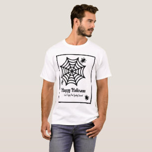 Personalized Spiderweb Halloween T-Shirt