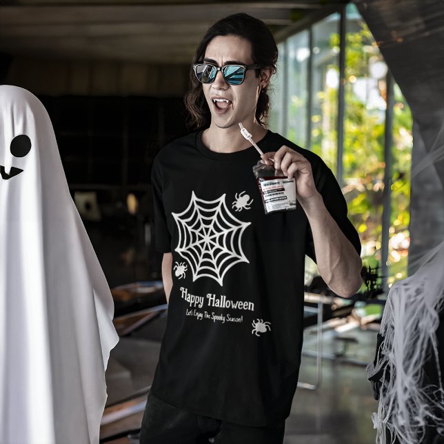 Personalized Spiderweb Halloween T-Shirt (Creator Uploaded)