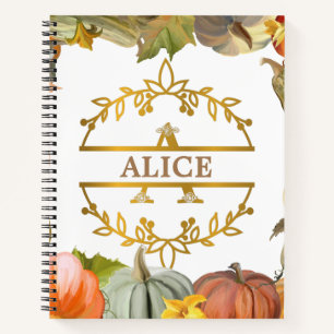 Personalized Spiral Notebook