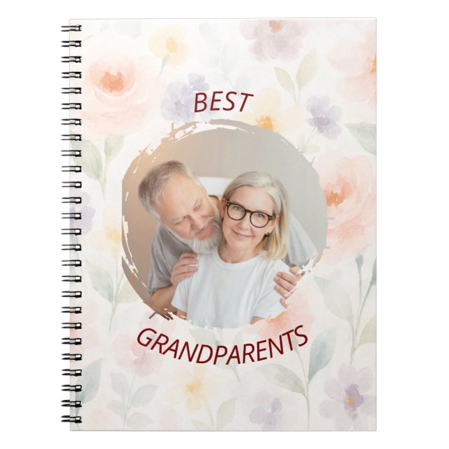 Personalized Spiral Notebook | Best Grandparents (Front)