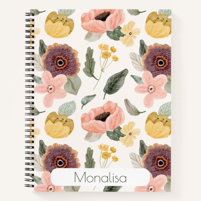 Personalized Spiral Notebook – Kids School Noteboo (Front)