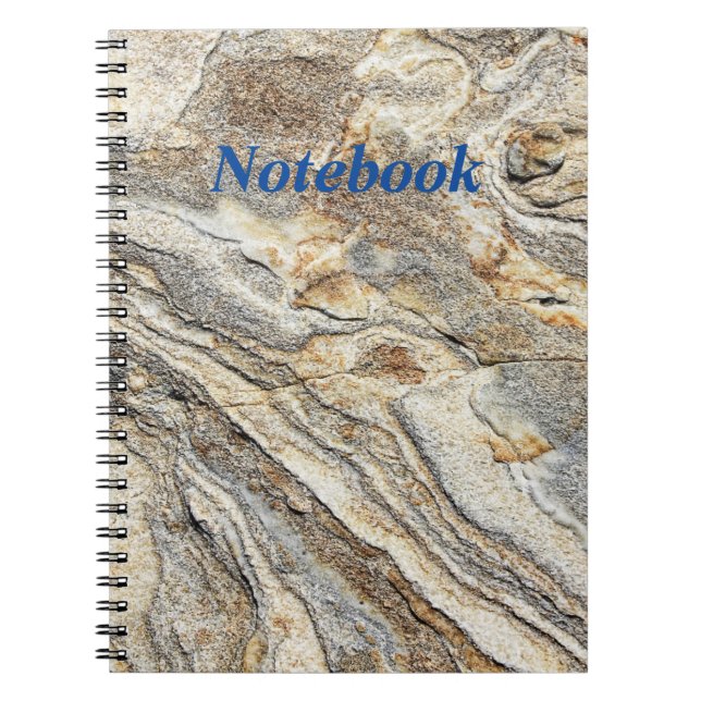 Personalized Spiral Notebook with Black and White  (Front)