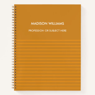 Personalized Spiral Notebook with Custom Name
