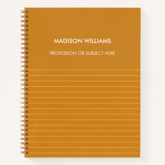 Personalized Spiral Notebook with Custom Name (Front)