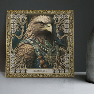 Personalized Spirit Eagle Tribal Altarpiece Tile
