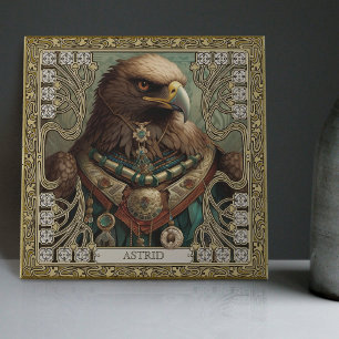 Personalized Spirit Eagle Tribal Altarpiece Tile