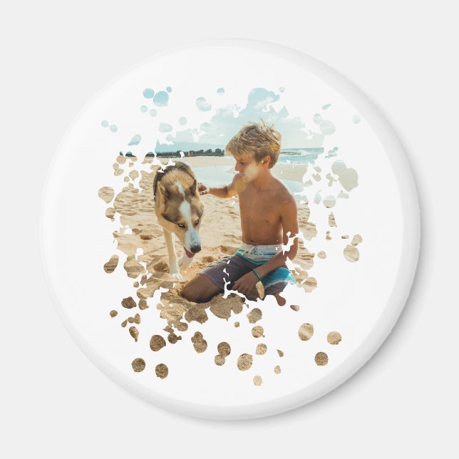 Personalized Splash Art Custom Magnet (Front)