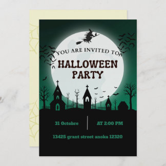 personalized Spooktacular vibes Halloween  Invitation