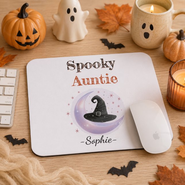 Personalized Spooky Auntie Mousepad (Creator Uploaded)