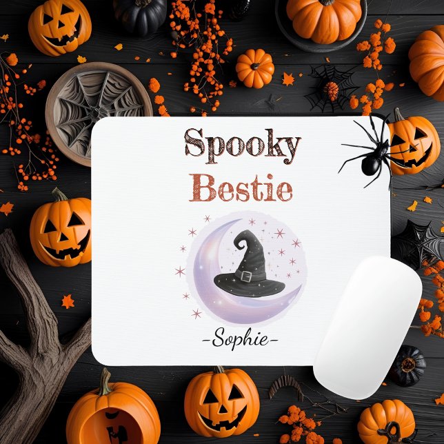 Personalized Spooky Bestie Mousepad (Creator Uploaded)