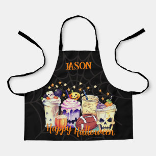 Personalized Spooky for Sports Fans Halloween kids Apron