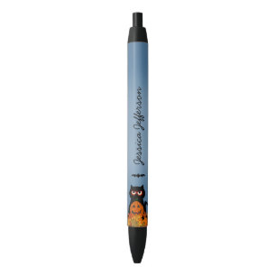 Personalized: Spooky Halloween Kitty Ink Pen