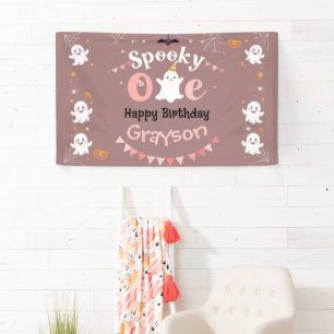 Personalized Spooky Ooky Halloween Birthday Banner