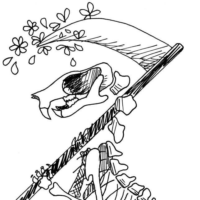 Personalized Spooky Rat Skeleton Sketchbook Notebook (Creator Uploaded)