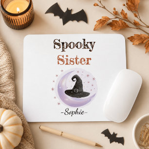 Personalized Spooky Sister Mousepad