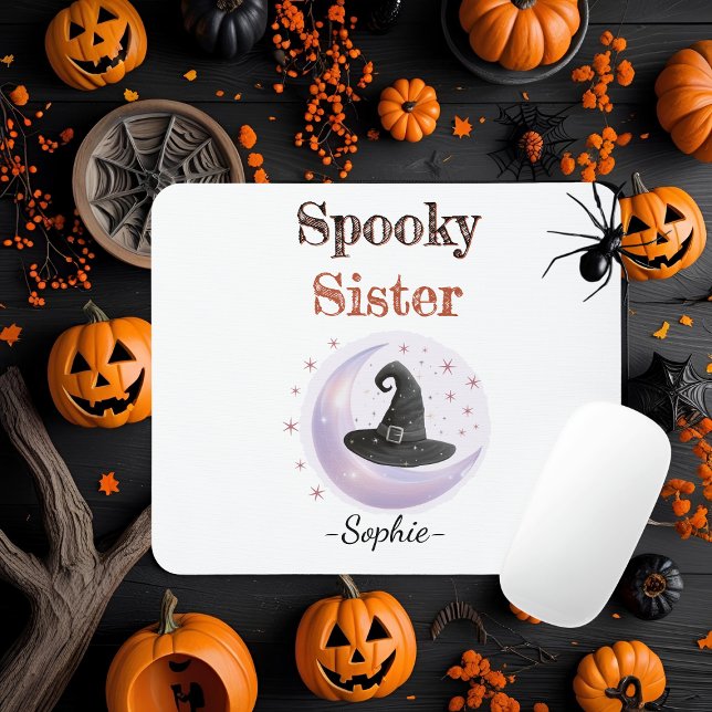 Personalized Spooky Sister Mousepad (Creator Uploaded)