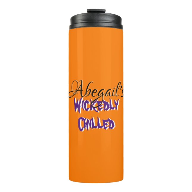 Personalized Spooky Thermal tumbler (Front)