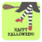 Personalized Spooky Witch Halloween Sticker