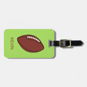 Personalized Sport Football ball Luggage Tag