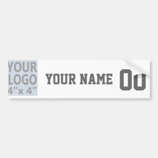 Personalized Sport Team Jersey Bumper Sticker