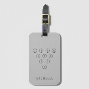 Personalized Sports 10-Pin Bowling Bag Luggage Tag