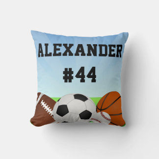 Personalized Sports All-Star Custom Name Pillow