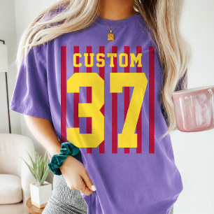 Personalized Sports Apparel with Name and Number T-Shirt