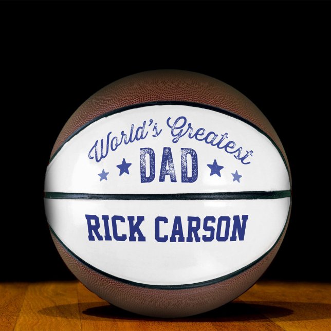 Personalized Sports Ball World's Greatest Dad Basketball (Creator Uploaded)