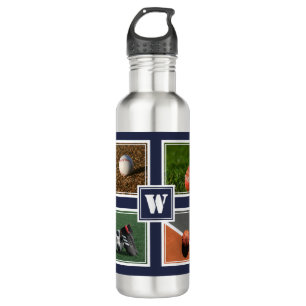 Personalized SPORTS BALLS Custom Template Blue 710 Ml Water Bottle