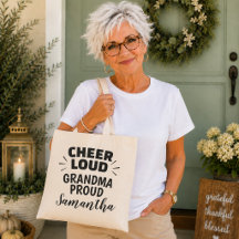 Personalized Sports Cheer Loud Proud Grandma