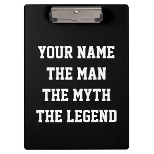Personalized sports coach clipboard for men